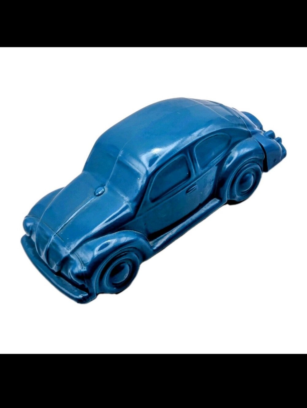 Vintage 1970s Avon Turquoise Volkswagen Beetle Bottle Wild Country Scent Remains